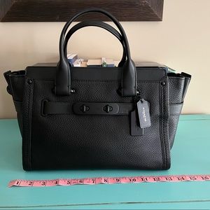 Coach Swagger Black Matte Carryall